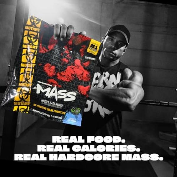 Mutant Mass | Weight Mass Gainer Protein Powder - high Calorie Protein Powder for Mass gain - Strawberry Banana - 5 Pound