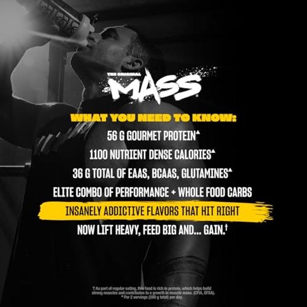 Mutant Mass | Weight Mass Gainer Protein Powder - high Calorie Protein Powder for Mass gain - Strawberry Banana - 5 Pound