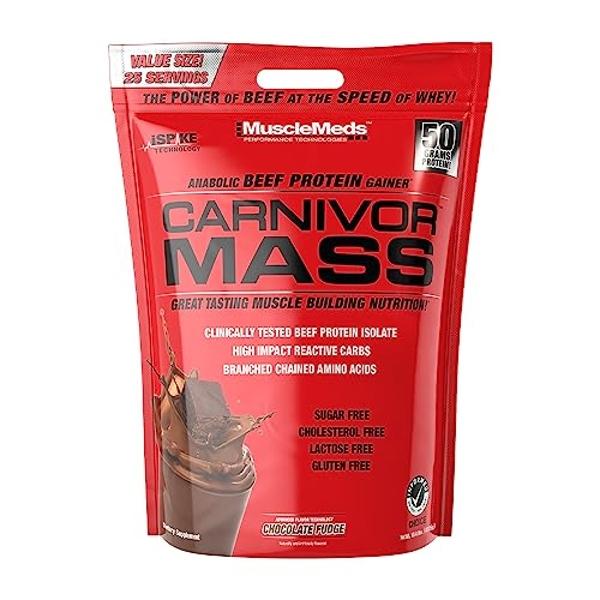 NAKED Strawberry Mass - 1,500 Calories, 50G Protein, Nothing Artificial. Strawberry Weight Gainer Protein Powder - 8lb Bulk, GMO Free, Gluten Free & Soy Free