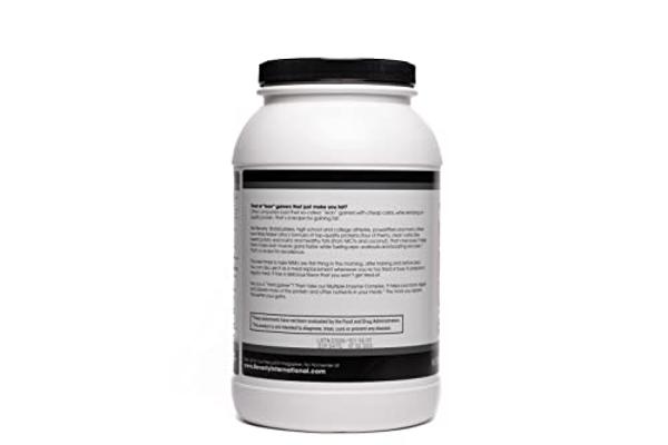 Beverly International Mass Maker Ultra Chocolate, 14 Servings, 3lb. Build Lean Mass Like a Pro. Milk Protein Isolate, Whey Protein Isolate + Egg. MCT Oil. Clean Carbs, Great Taste