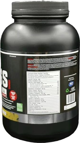 Sunshine Biopharma Extreme Mass Gainer Muscle Builder, 5 lb (2.27 kg) Low Sugar high Calories for Intense Workouts (Vanilla)