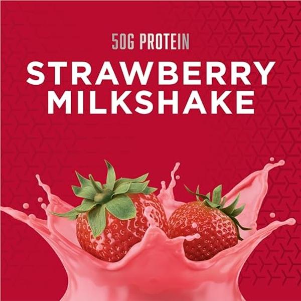 BSN TRUE-MASS Weight Gainer, Muscle Mass Gainer Protein Powder, Strawberry Milkshake, 10.25 Pound