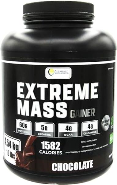 ALLMAX QUICKMASS, Chocolate Peanut Butter - 10 lb - Rapid Mass Gain Catalyst - Up to 64 Grams of Protein Per Serving - 3:1 Carb to Protein Ratio - Zero Trans Fat - Up to 70 Serving