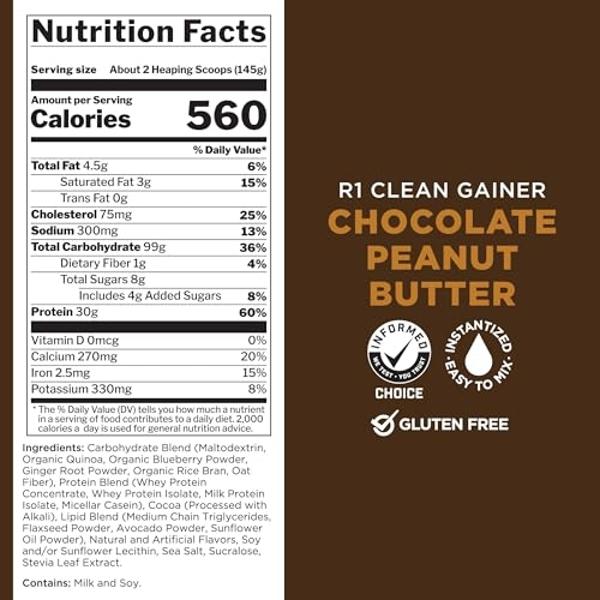 Mutant Mass Extreme Gainer – Whey Protein Powder – Build Muscle Size and Strength – High Density Clean Calories (Cookies and Cream, 6 lbs)