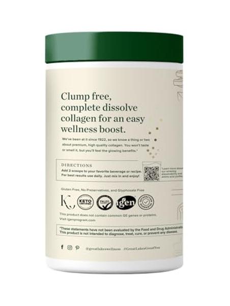 Sports Research Collagen Peptides for Women & Men, Unflavored, 16 oz., Hydrolyzed Type 1 & 3 Collagen Powder Protein Supplement for Healthy Skin, Nails, Bones & Joints