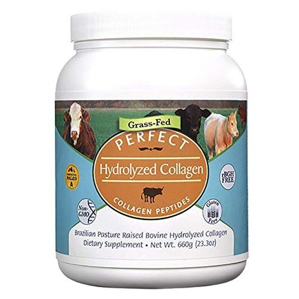 Perfect Supplements – Perfect Hydrolyzed Collagen Powder – 660g – All Natural Collagen - Brazilian Pasture Raised - Promotes Healthy Skin – 2 Pack