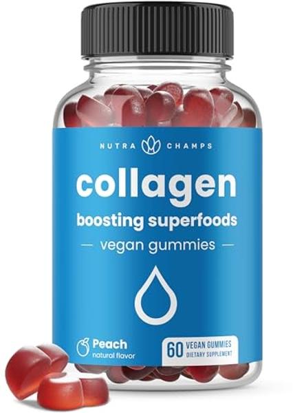 NatureWise Collagen Gummies - Sugar-Free Hydrolyzed Collagen Gummies - Type 1 & 3 Peptides for Women + Biotin, Vitamin C, E, & Zinc for Hair Skin and Nails Support - 90 Count[45-Da