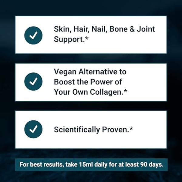 Orgono Living Silica Collagen Booster | Vegan Mineral-Based Silica Supplement | Supports Healthy Collagen & Elastin Production for Joint & Bone Support, Glowing Skin, Strong Hair &