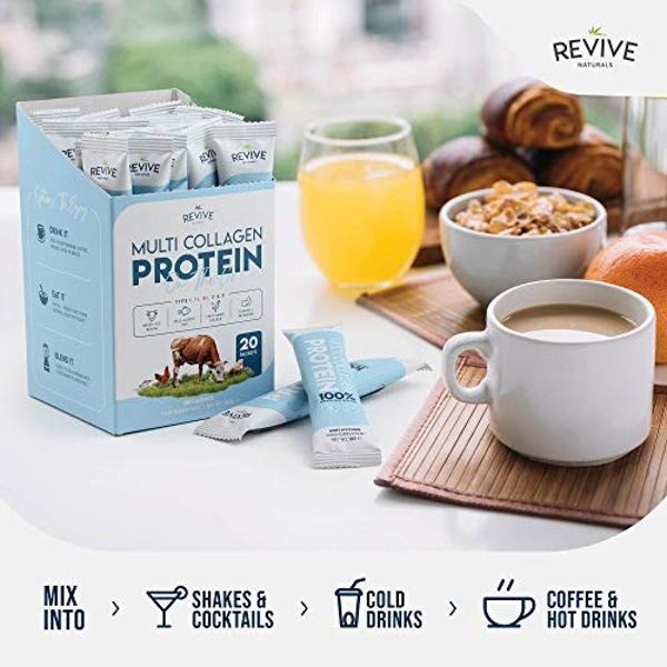 Multi Collagen Hydrolyzed Protein Powder (16oz) - Types I, II, III, V & X - Grass Fed Bovine (Peptan®), Wild Caught Marine, Free Roaming Chicken & Eggshell Collagen Peptides, Non-G