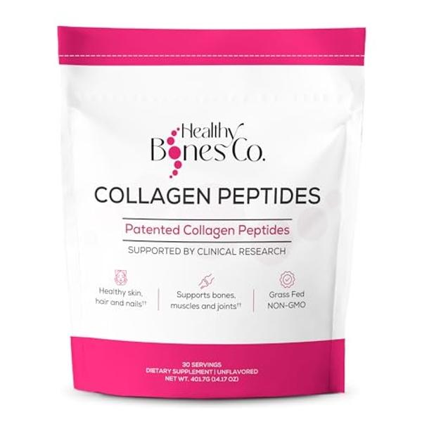 FORTIBONE Premium Bone Health Collagen Peptides w/Fortigel, Verisol, Tendoforte | Clinically-Supported for Bones Joints Skin Hair Nails | Hydrolyzed Collagen Complete Anti-Aging Fo