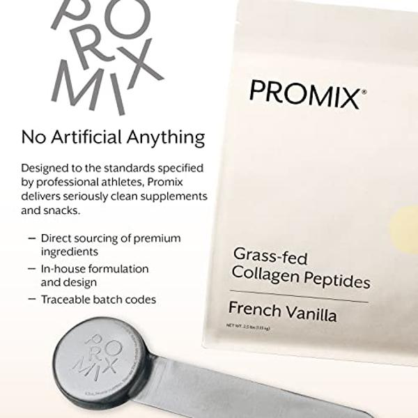 ProMix Nutrition Collagen Peptides, Vanilla - Hydrolyzed Collagen Protein Promotes Healthy Skin, Bones, Joints & Recovery Support - Add to Shakes, Smoothies, Beverages - 2.5 Pound 