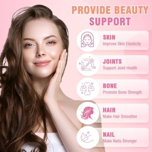 Garden of Life Grass Fed Collagen Beauty - Strawberry Lemonade, 20 Servings - Collagen Peptides Powder for Women Men Hair Skin Nails,, Collagen Protein Hydrolyzed Supplements