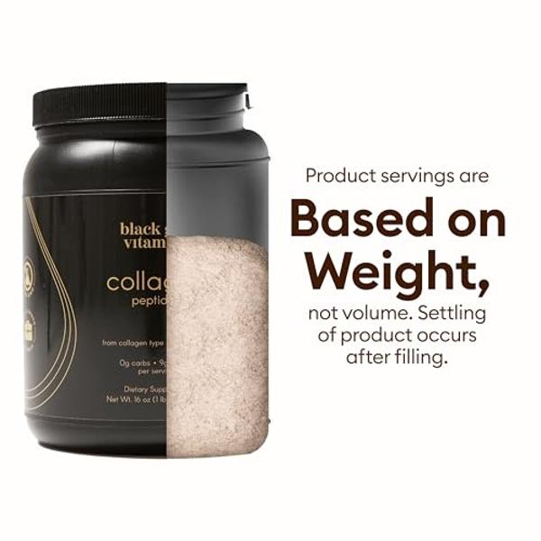 Black Girl Vitamins | Collagen Peptides Powder - Collagen for Skin, Hair & Nails - Unflavoured Hydrolyzed Collagen Powder, Dairy-Free, Gluten-Free Collagen for Women and Men - 16oz