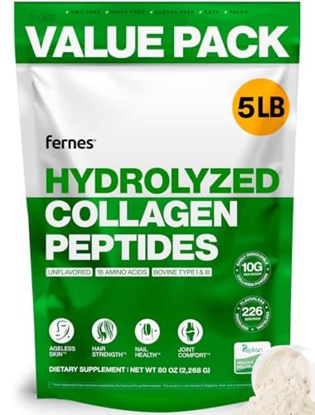 Multi Collagen Pills - 180 Collagen Pills - Type I, II, III, V & X Collagen Capsules - Unique Blend of Collagen Peptides Capsules - Wild Fish, Eggshell, Chicken & Grass-Fed Beef Co