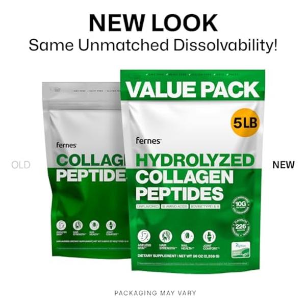 Zint Collagen Peptides Powder (32 oz): Paleo-Friendly, Keto-Certified, Grass-Fed Hydrolyzed Collagen Protein Supplement - Unflavored, Non GMO