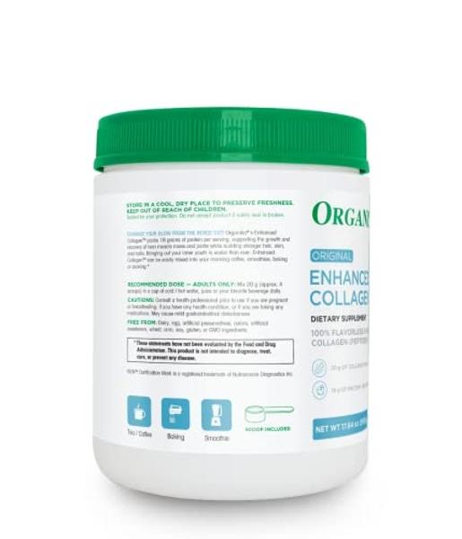 Gorilla Mind Collagen Peptides Powder - Joint & Bone Health/Great for Hair, Skin & Nails/Sleep Support/Types I, II, III/Mix in Water, Juice or a Smoothie - 435g (Blue Raspberry)