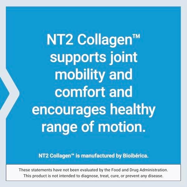 Life Extension NT2 Collagen™, Joint Health Supplement for Joint Comfort & Mobility, Gluten-Free, Non-GMO, 1 Daily, 60 Small Capsules