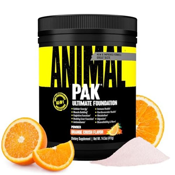 Animal Pak - Convenient All-in-One Vitamin & Supplement Powder - Zinc, Vitamins C, B, D, Amino Acids, Immune Support, Digestive Enzymes, and More - Daily Multivitamin for Women & M