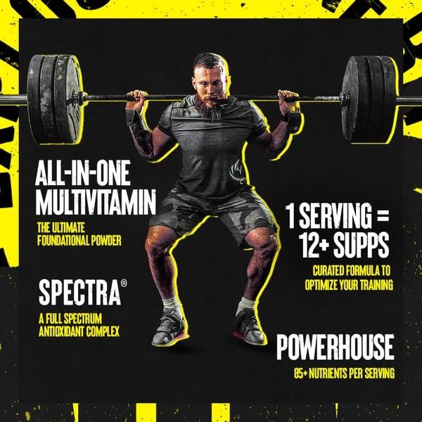 Animal Pak - Convenient All-in-One Vitamin & Supplement Powder - Zinc, Vitamins C, B, D, Amino Acids, Immune Support, Digestive Enzymes, and More - Daily Multivitamin for Women & M