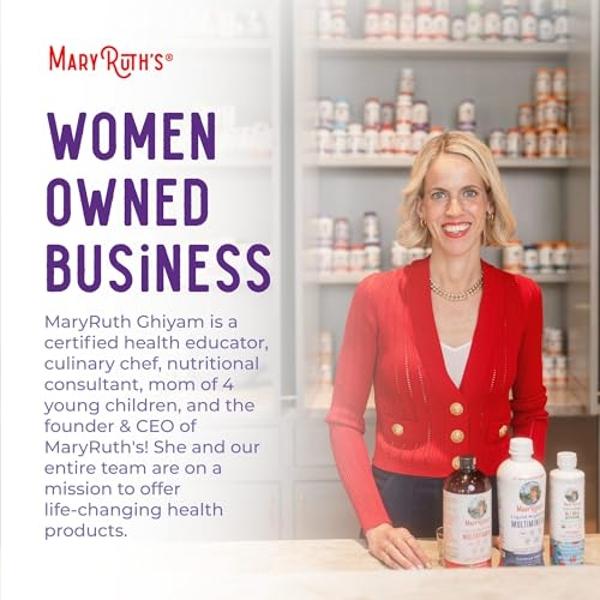 MaryRuth's Iron Gummies for Ages 14+ | with Vitamin C for Absorption | Sugar Free | Gummy Iron Supplement + VIT C | Energy Metabolism | Cellular Health | Immune Support | Vegan | N
