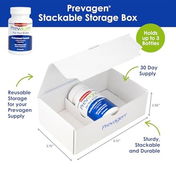 Prevagen Professional Formula 40mg, 30 Capsules |2 Pack| with Apoaequorin & Vitamin D with Attractive and Stackable Storage Box