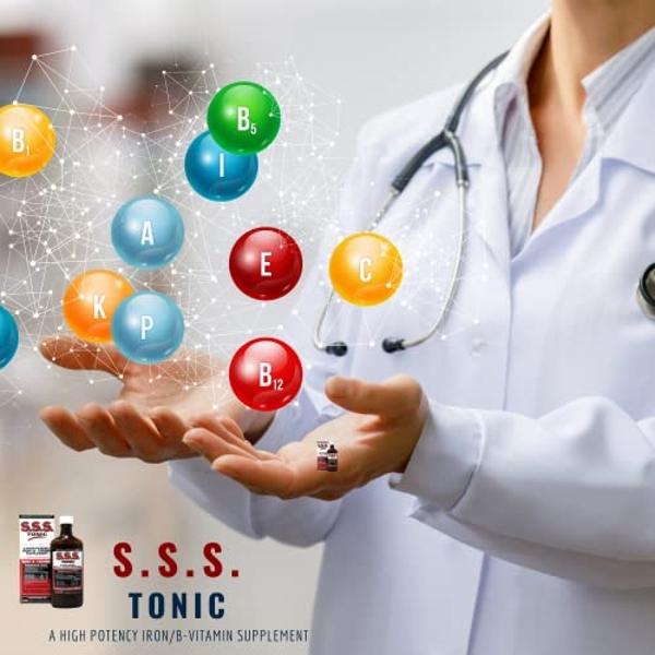 S.S.S. Tonic, Iron and Vitamin B Supplement, High Potency Vitamins, Bottle,10 Fl Oz (Pack of 1)