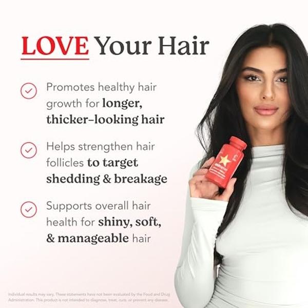 HAIRtamin Advanced Formula Hair Vitamins for Women & Men | Vegan 5000 Mcg Biotin Capsules Vitamin Supplement | Hair Skin and Nail Capsule Supplement to Promote Hair Growth & Thickn
