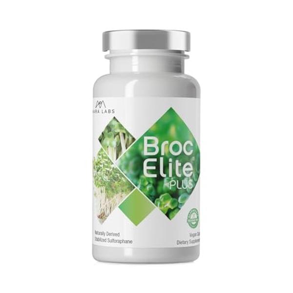 Mara Labs Broc Elite Plus | Broccoli Supplement w/Stabilized Sulforaphane Extract | Zero Glyphosate Residue | 60 Vegetable Capsules