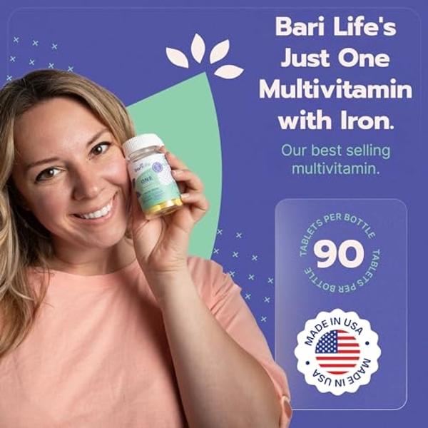 Just One - Once Daily Bariatric Multivitamin with Iron, 90 Count for Gastric Sleeve and Gastric Bypass