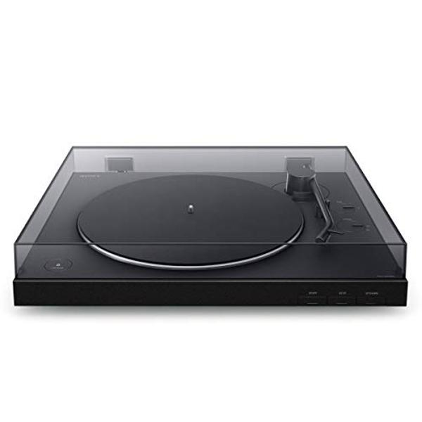 Sony PS-LX310BT Belt Drive Turntable: Fully Automatic Wireless Vinyl Record Player with Bluetooth and USB Output Black