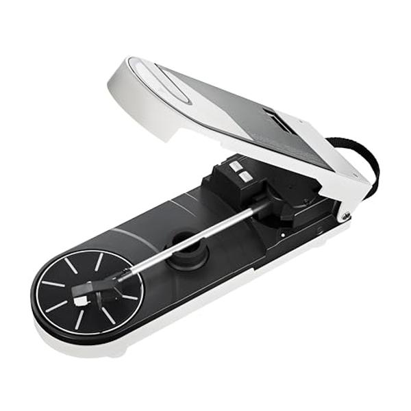 Vinyl Record Player with Dual Stereo Bookshelf Speakers Vintage Belt Drive Bluetooth Turntable with External Speakers,Convert Vinyl to MP3,LP Players AUX Headphone Input RCA Out,Or