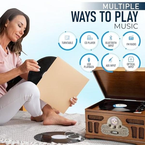 Snap-N-Store Vinyl Record Storage Box - 12" - 1 Pack- Crate Holds up to 75 Vinyl Albums - Mint