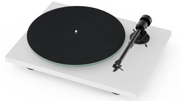 Vinyl Record Player Bluetooth with USB Recording, Vintage 3-Speed Portable Suitcase Turntables with Built-in Speakers & EQ, Belt-Driven LP Player Support AUX/RCA/Headphone Jack, Wh