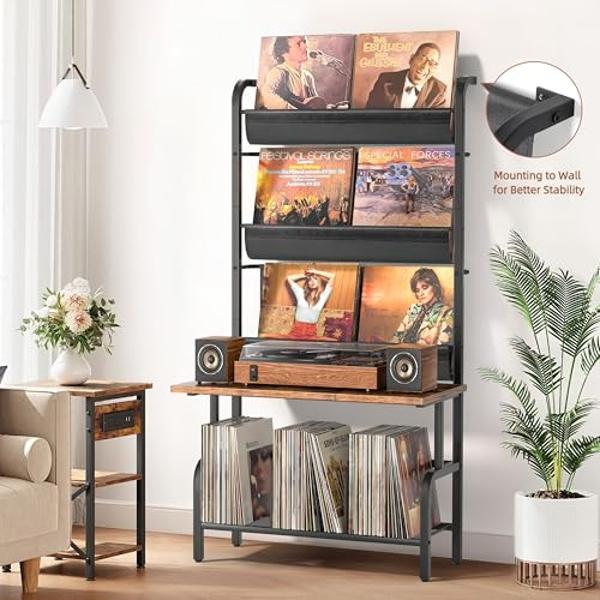 Snap-N-Store Vinyl Record Storage Box - 12" - 1 Pack- Crate Holds up to 75 Vinyl Albums - Mint