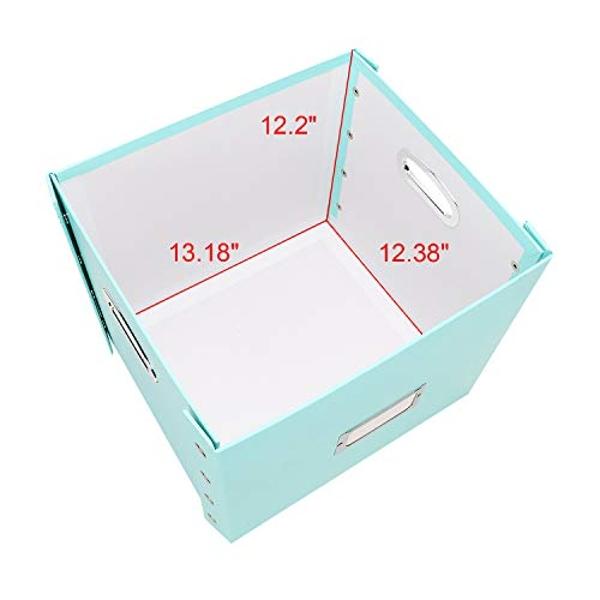 Snap-N-Store Vinyl Record Storage Box - 12" - 1 Pack- Crate Holds up to 75 Vinyl Albums - Mint