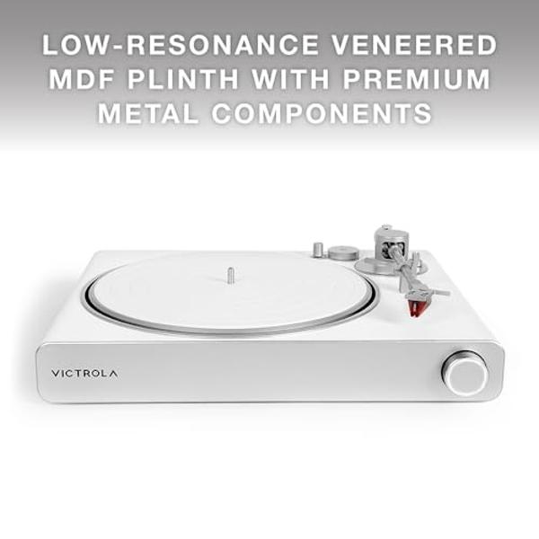 Victrola Stream Carbon - Wi-Fi Streaming 2-Speed Turntable with Bluetooth, Works with Sonos, UPnP Wi-Fi Streaming, Roon Ready Relay, Ortofon 2M Red Cartridge & Carbon Fiber Tonearm