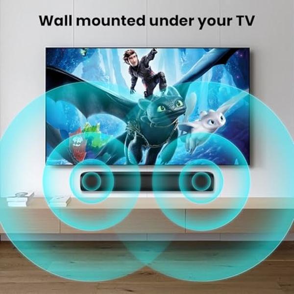 Roku TV Wireless Soundbar, Soundbar Exclusively for RokuTV with Enhanced Stereo Sound, Clear Dialogue, and Simple Wireless Setup