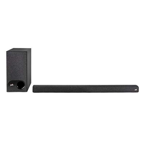 Polk Audio Signa S3 Sound Bar for TV & Wireless Subwoofer with Built-in Chromecast & Google Assistant, Low-Profile Design, Works with 8K, 4K & HD TVs, Bluetooth and Wireless Stream