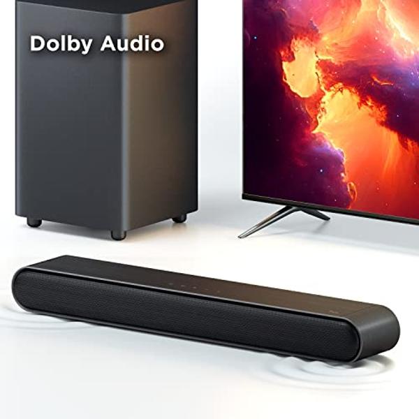 BESTISAN 80 Watt Soundbar, Sound Bars for TV of Home Theater System (Bluetooth 5.0, 34 inch, DSP, Strong Bass, Wireless Wired Connections, Bass Adjustable, Wall Mountable)