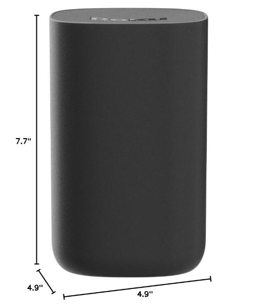 Roku Wireless Speakers (for Roku Streambars or Roku TV),Black 2 Count (Pack of 1)