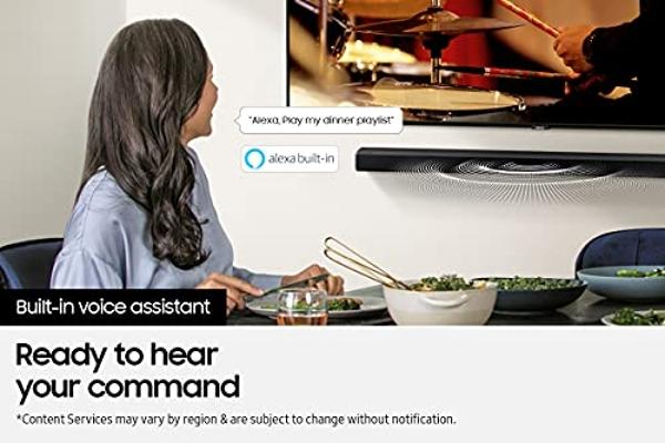 SAMSUNG HW-Q910C 9.1.2ch Soundbar w/ Wireless Dolby Audio, Rear Speaker Included, Q-Symphony, SpaceFit Sound Pro, Adaptive Sound, Game Mode Pro, Airplay 2 with Alexa Built-In