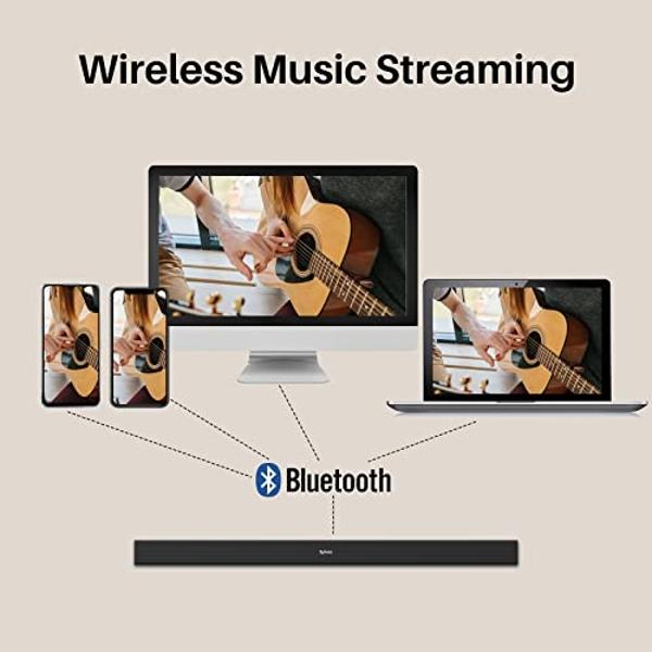 TCL S55H S Class 2.1 Channel Sound Bar with Dolby Atmos, DTS Virtual:X, Wireless Subwoofer, Bluetooth Music Streaming, and Auto Room Calibration