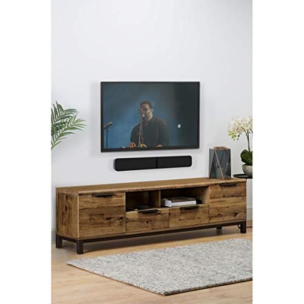 littoak Small Sound Bar for TV, Soundbar with Bluetooth 5.0/HDMI/Optical/USB/AUX/Coax Connection, 50 Watt 16 Inch Soundbars for Home Theater, Wall Mountable (SE04)