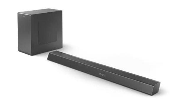Philips B8905 Soundbar 3.1.2 with Wireless Subwoofer, Dolby Atmos, Compatible with DTS Play-Fi, Connects with Amazon Echo Devices and Voice Assistants, AirPlay 2 and BT Support, TA