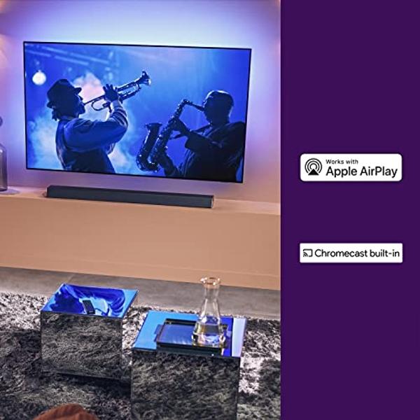 Philips B8905 Soundbar 3.1.2 with Wireless Subwoofer, Dolby Atmos, Compatible with DTS Play-Fi, Connects with Amazon Echo Devices and Voice Assistants, AirPlay 2 and BT Support, TA