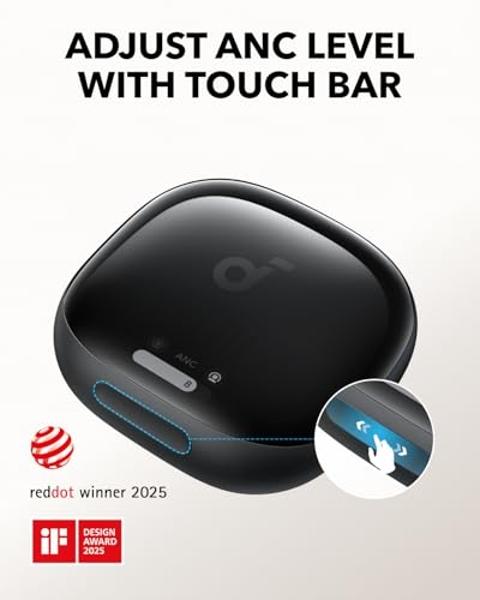 Soundcore Liberty 4 Pro by Anker, Noise Cancelling Wireless Earbuds, 7-Sensor and Real-Time Adaptive Noise Cancelling, 2× Faster Charging, Studio-Level Hi-Fi Music, Clear Calls wit