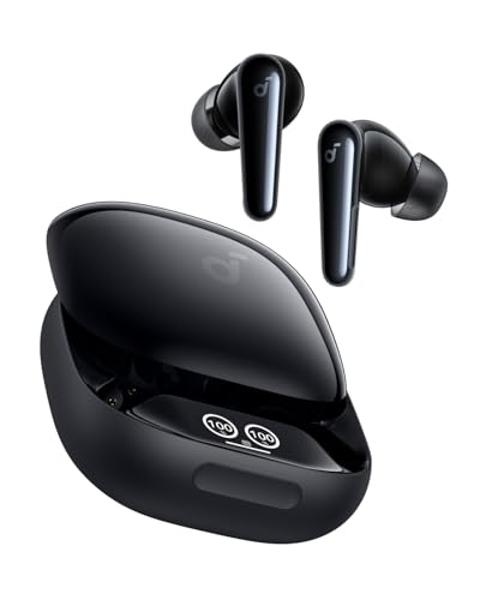 Soundcore Liberty 4 Pro by Anker, Noise Cancelling Wireless Earbuds, 7-Sensor and Real-Time Adaptive Noise Cancelling, 2× Faster Charging, Studio-Level Hi-Fi Music, Clear Calls wit
