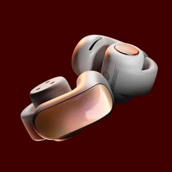 Bose Ultra Open Bluetooth Earbuds, True Wireless Earbuds with OpenAudio for Awareness, Clip On Design for Comfort, Immersive Audio, Up to 48 Hrs of Playtime, Sunset Iridescent - Li