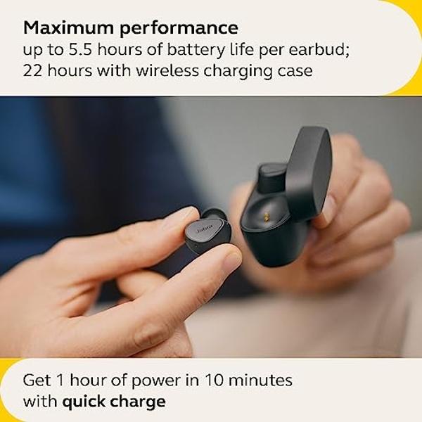 JLab Go Pop ANC True Wireless Earbuds & Charging Case, Transparent Purple, Active Noise Cancelling, 10mm Drivers, Dual Connect, Customize Your Sound with App, Be Aware Mode, Google