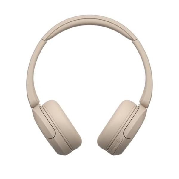 Sony WH-CH520 Wireless Headphones Bluetooth On-Ear Headset with Microphone, Cappuccino (Renewed)